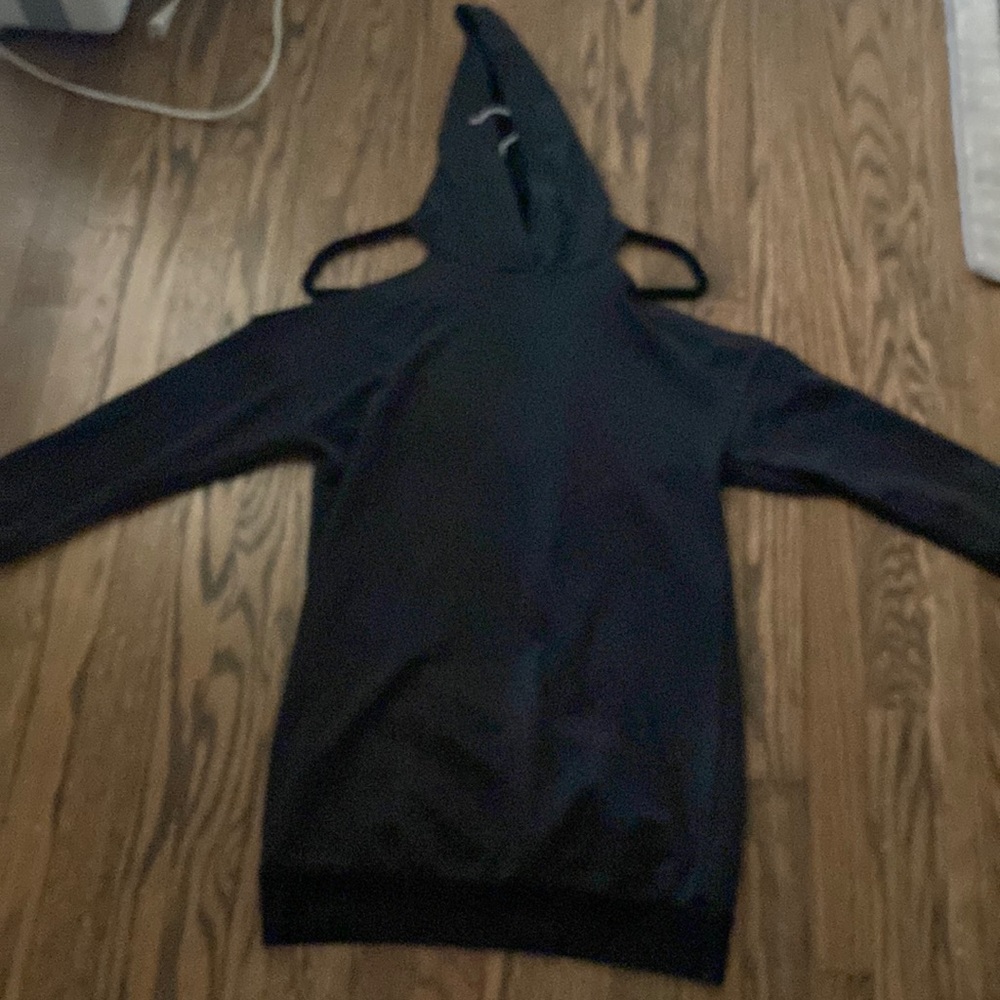 By the way small open shoulder hoodie sweatshirt dress. Revolve